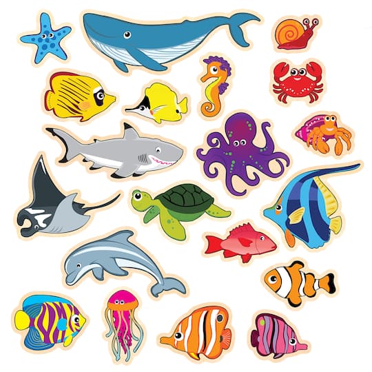 Spark & Wow Wooden Sea Life Magnets Set Figure | Michaels®